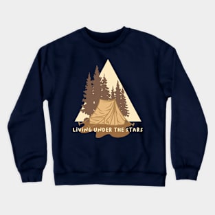 Camping Under The Stars Crewneck Sweatshirt